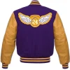 LA Lakers KB 24 Angel Purple and Yellow Varsity Jackets
