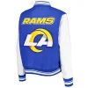 LA Rams Mash Up Royal and White Jacket