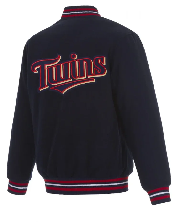 Letterman Minnesota Twins Navy Blue Wool Jackets