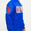 Los Angeles Clippers Wordmark Satin Blue Jackets