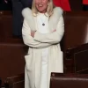 Marjorie Taylor Greene White Fur Coat
