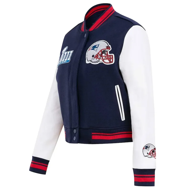 Mash Up New England Patriots Navy & White Jacket