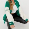 Michigan Mid Western Green Varsity Jackets