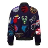 NBA Collage Wool & Leather Blue Jackets