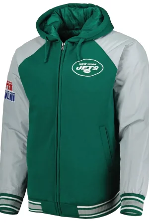 NY Jets Green Varsity Hooded Jacket