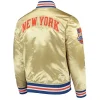 NY Knicks 1970 Champions 50th Anniversary Satin Gold Jacket