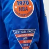 NY Knicks Champ City Bomber Satin Blue Jacket