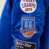 NY Knicks Champ City Bomber Satin Blue Jackets