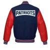 New England Patriots Letterman Red and Blue Jackets