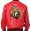 Ottawa Senators Varsity Leather Red Jackets
