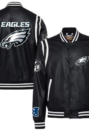 Philadelphia Eagles Jeff Hamilton Full-Snap Black Jacket