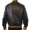 Pittsburgh Pirates Letterman Black Leather Jackets