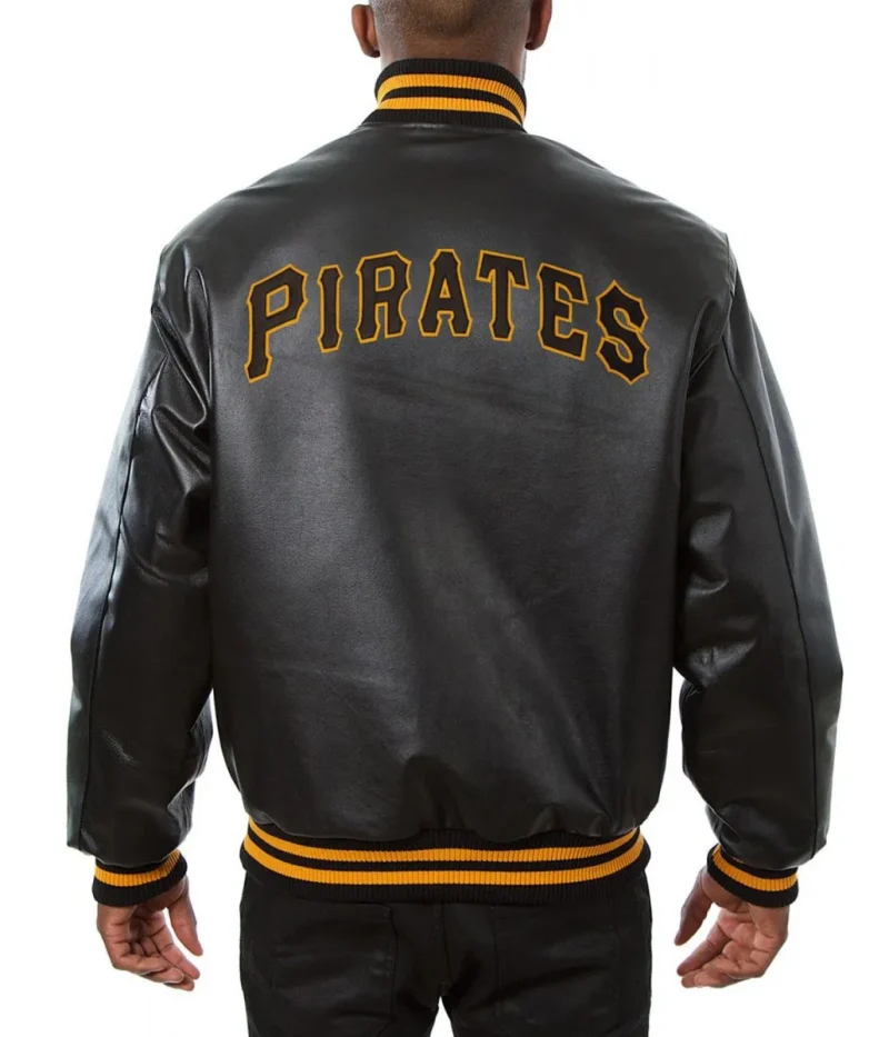 Pittsburgh Pirates Letterman Black Leather Jackets