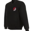 Portland Trail Blazers Varsity Black Wool Jacket