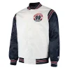 Renegade Washington Wizards White & Navy Satin Jacket
