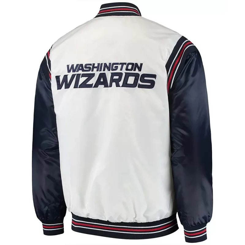 Renegade Washington Wizards White & Navy Satin Jackets