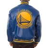 Royal Golden State Warriors Varsity Leather Jackets