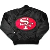 San Francisco 49ers Black Satin Jacket