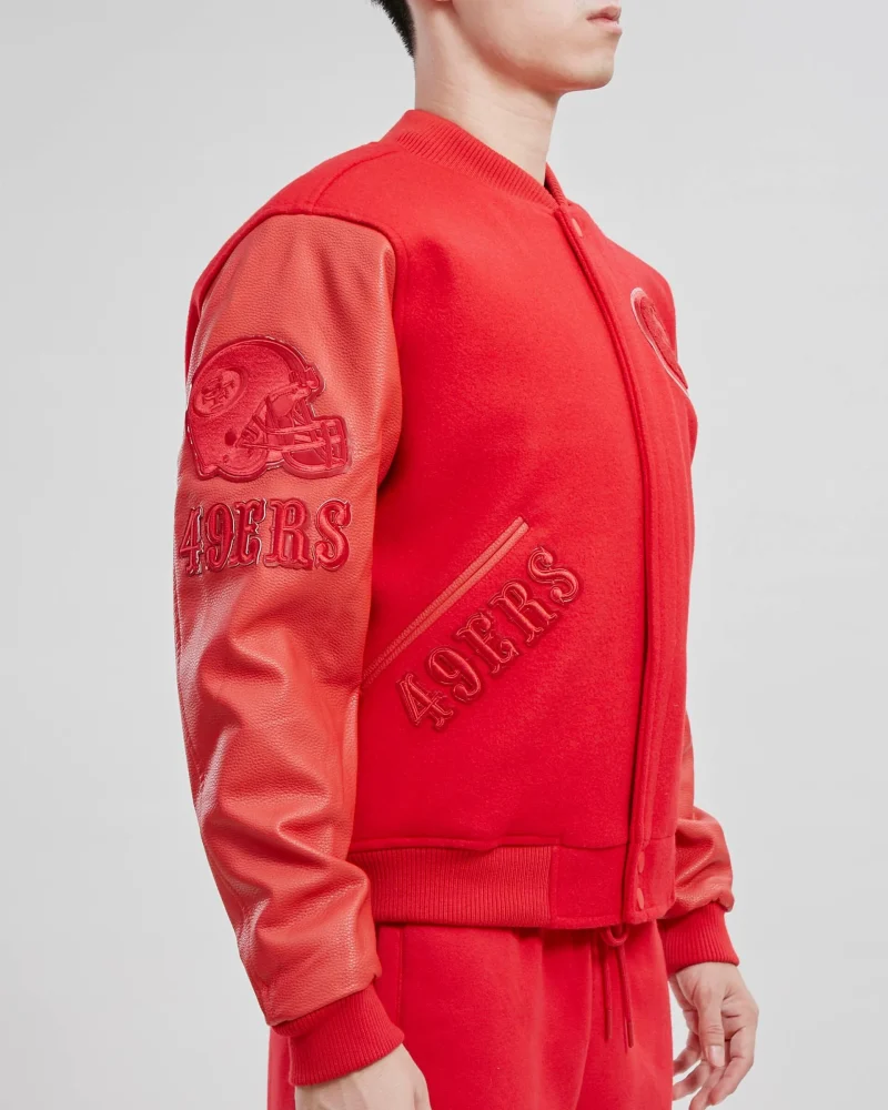 San Francisco 49ers Classic Triple Red Wool Jacket
