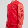 San Francisco 49ers Classic Triple Red Wool Varsity Jackets