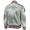 Silver Chicago Bears Satin Jackets