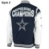 Super Bowl Champions Dallas Cowboys Navy & White Jacket