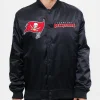 Tampa Bay Buccaneers Chest Hit Logo Satin Jacket