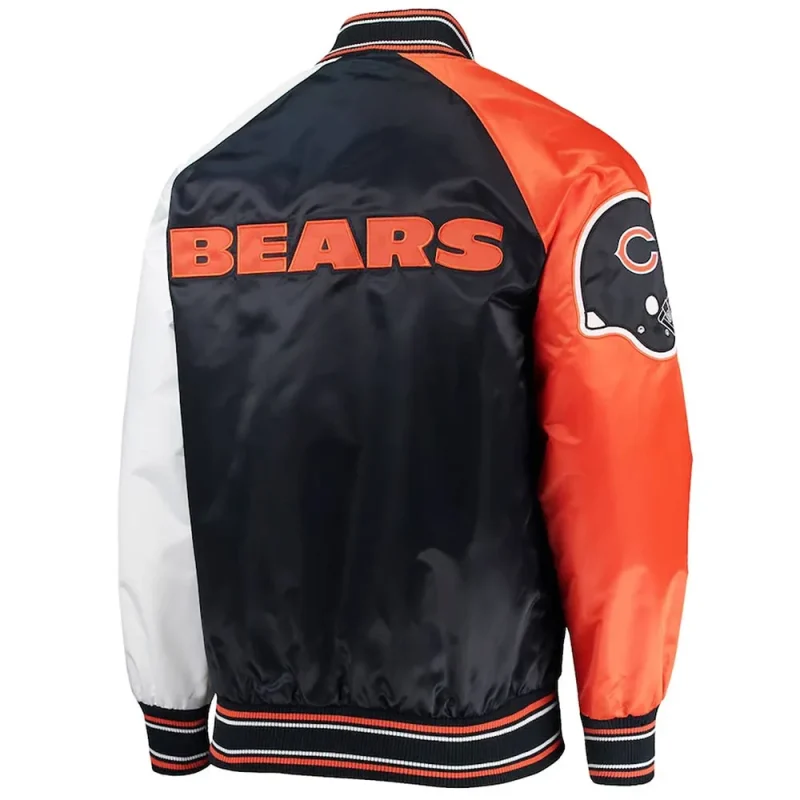 The Reliever Chicago Bears Satin Blue Jackets