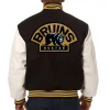 Varsity Boston Bruins Black and White Wool Jackets