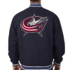 Varsity Columbus Blue Jackets Wool Navy Blue Jackets