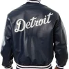 Varsity Detroit Tigers Navy Blue Leather Jackets