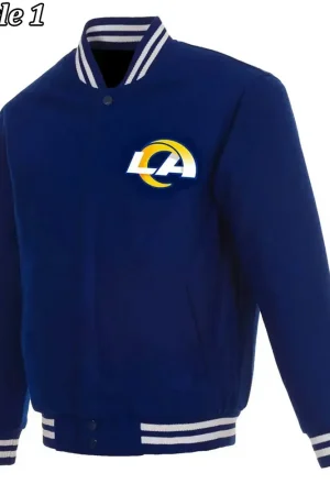 Varsity LA Rams Wool Royal Blue Jacket