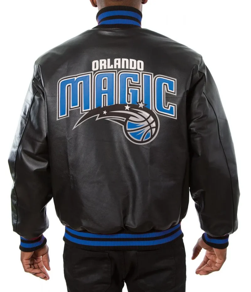 Varsity Orlando Magic Black Leather Jackets