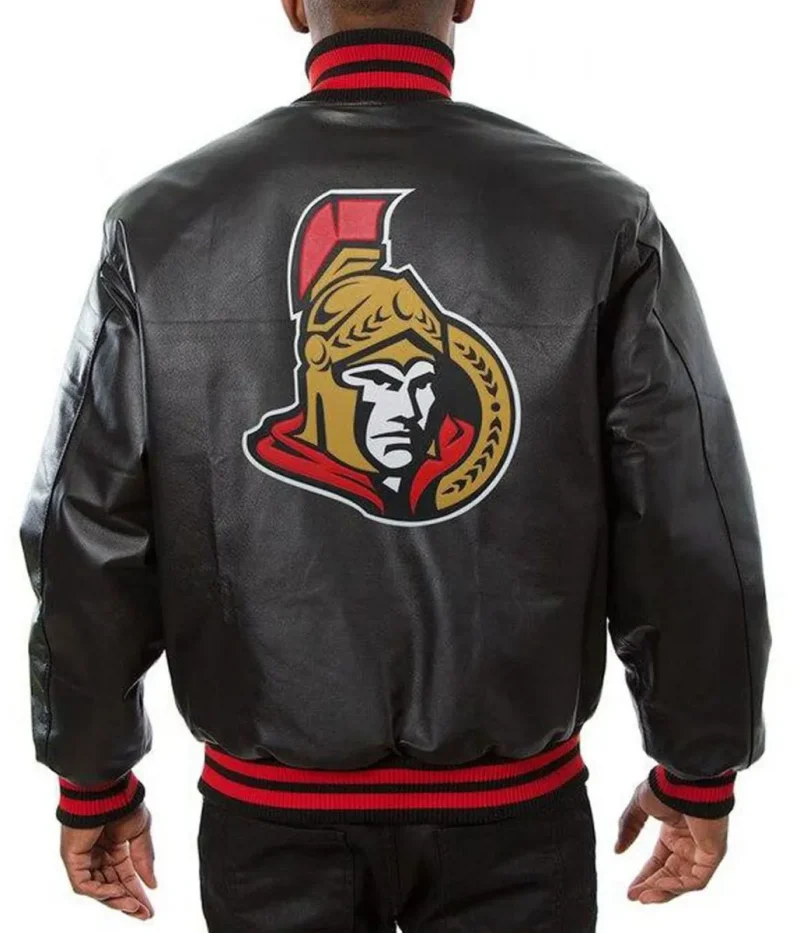 Varsity Ottawa Senators Black Leather Jackets