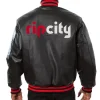 Varsity Portland Trail Blazers Black Leather Jackets