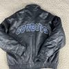 Vtg NFL Team Dallas Cowboys Black Leather Jackets
