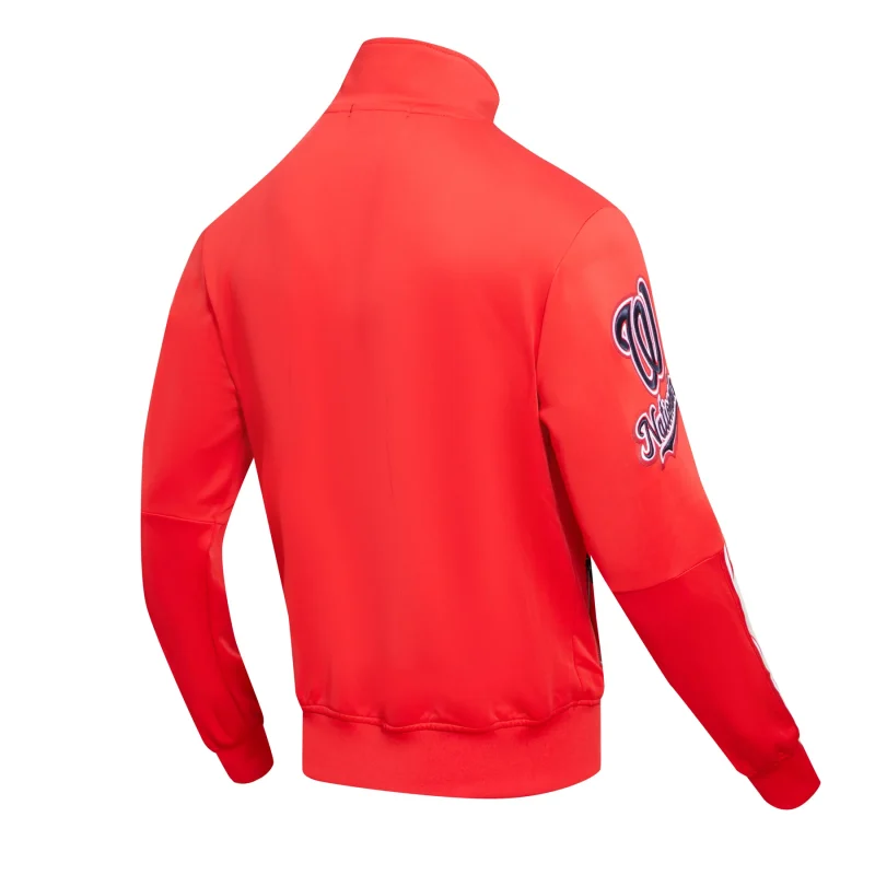 Washington Nationals Classic DK Red Track Jackets