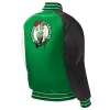 Youth Boston Celtics Raglan Kelly Green Varsity Satin Jackets