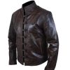 Da Vinci Demons Distress Brown Leather Jacket