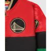 Golden State Warriors Satin Full Snap Jacket