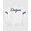 Los Angeles Dodgers White Full Snap Jacket