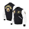 Mens Black Grambling Tigers Classic Wool Varsity Jacket