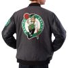 Mens Boston Celtics Charcoal and Black Jackets