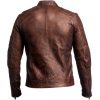 Mens Cafe Racer Sporty Distressed Brown Jackets