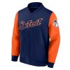 Mens Detroit Tigers Navy Blue & Orange Bomber Jackets