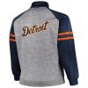 Mens Detroit Tigers Navy & Heather Jacket