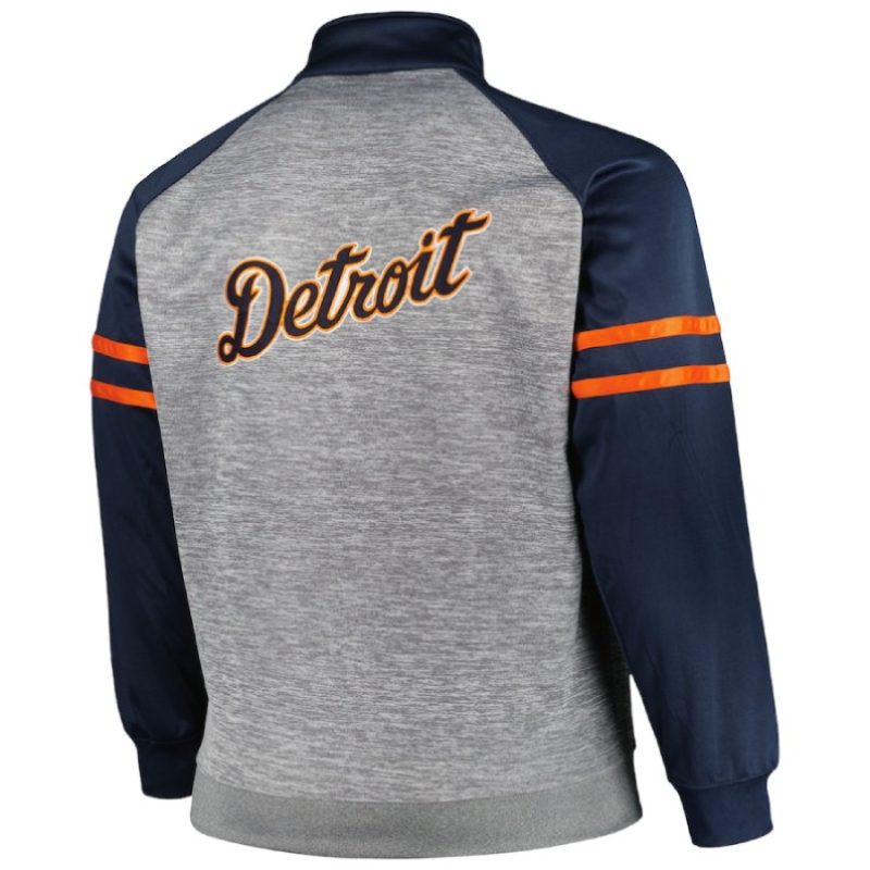 Mens Detroit Tigers Navy & Heather Jacket