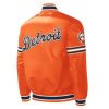 Mens Detroit Tigers Orange Varsity Jacket
