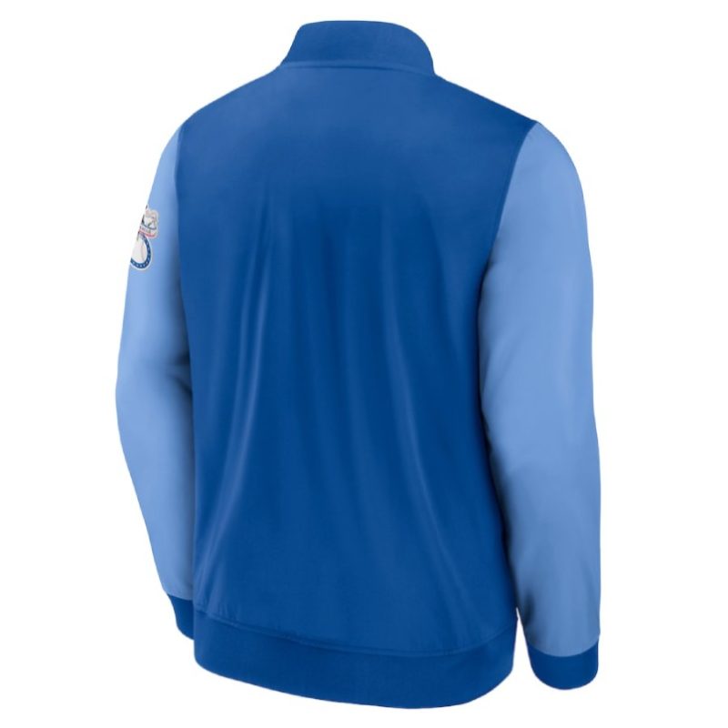 Mens Kansas City Royals Blue Bomber Jacket
