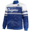 Men's Los Angeles Royal & White Satin Jackets